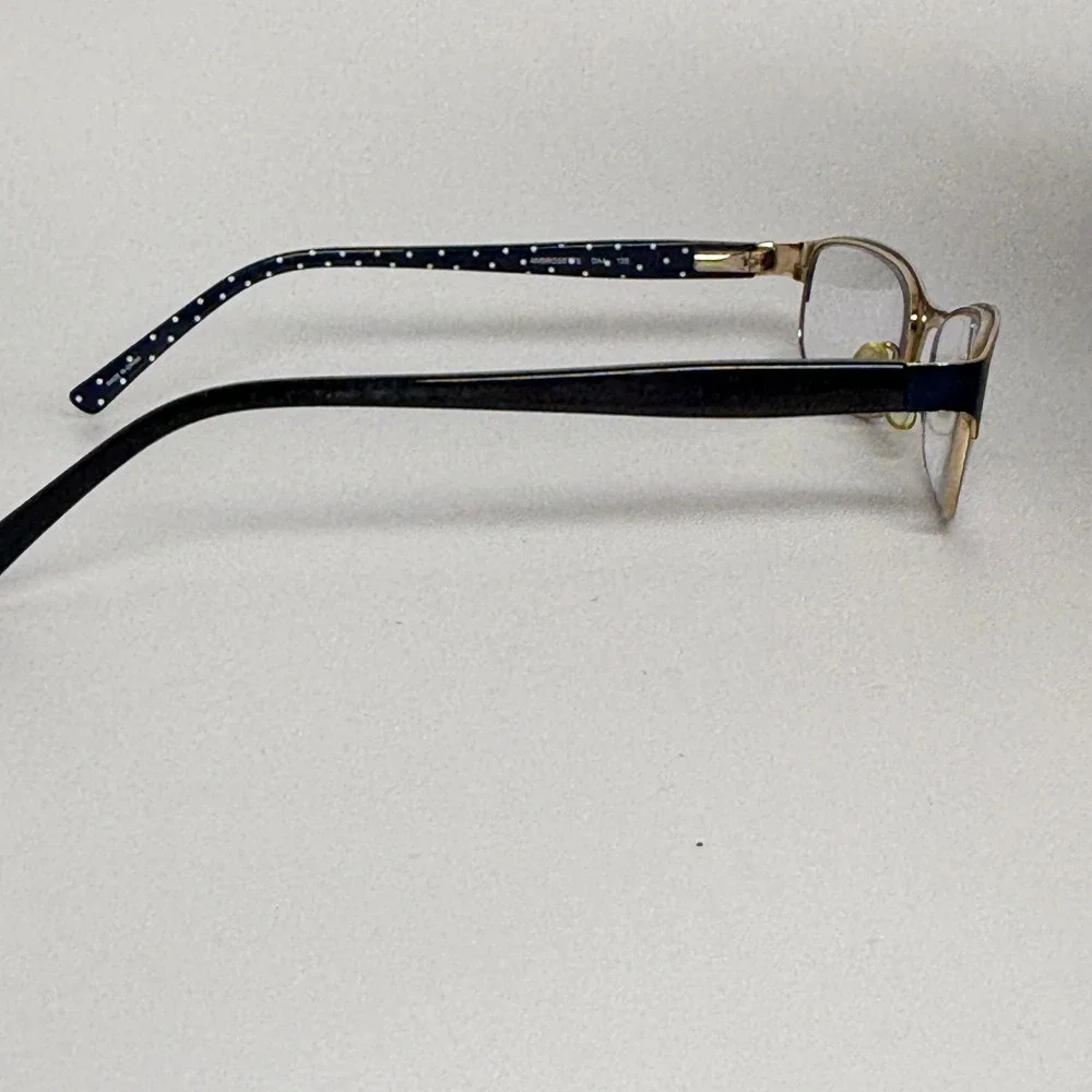 Kate Spade‎ Ambrosette DA4 Blue Polka Dot Eyeglasses Frames 52 17 135 22097